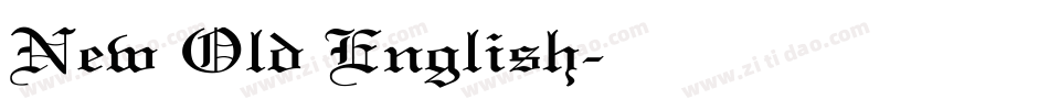 New Old English字体转换